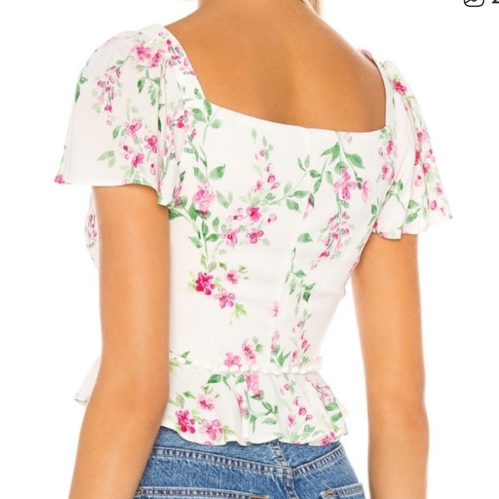 Majorelle Woodbury Top in White Raspberry - Picture 2 of 5